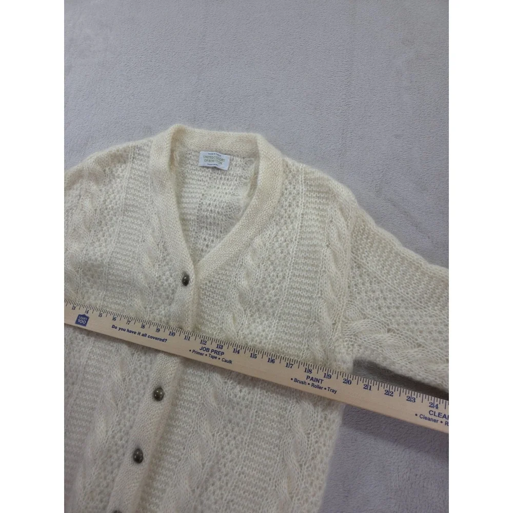 Vintage Colors of Benetton Mohair‎ Cardigan Sweater Womens XS Wool Button - Picture 3 of 10